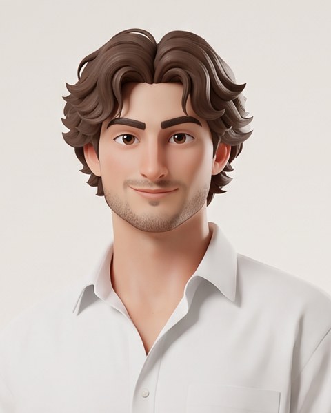 Portrait of Joaquin Herman as a 3D character